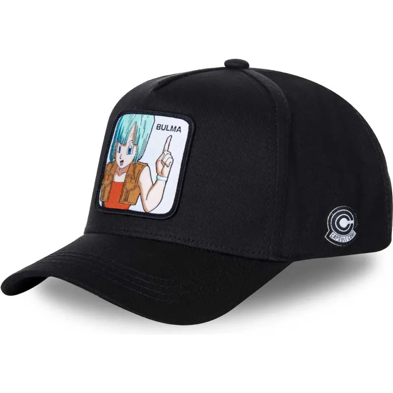 petten-gebogen-zwart-snapback-bul4-bulma-dragon-ball-van-capslab
