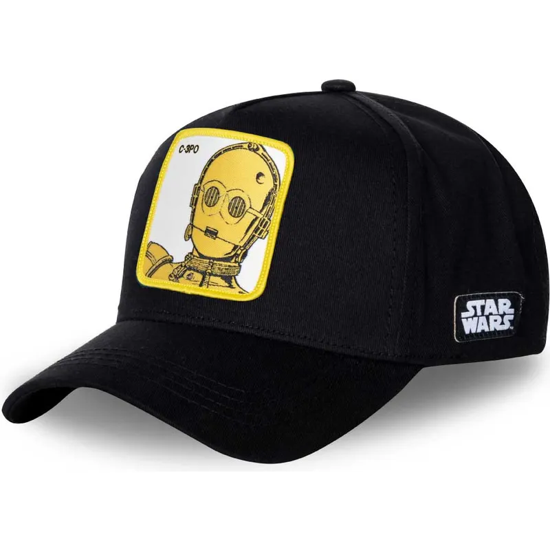petten-gebogen-zwart-snapback-c3p3-c-3po-star-wars-van-capslab