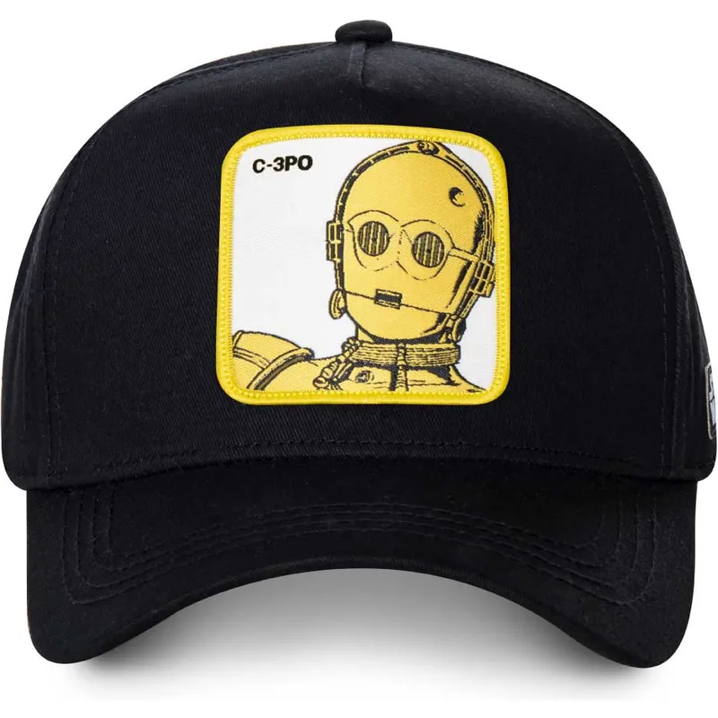 petten-gebogen-zwart-snapback-c3p3-c-3po-star-wars-van-capslab
