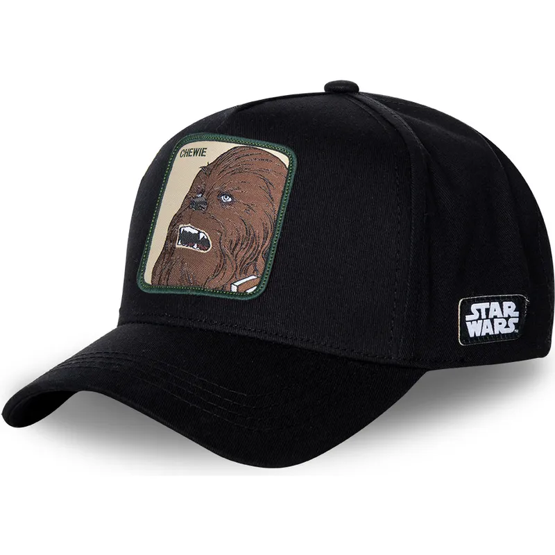 petten-gebogen-zwart-snapback-che3-chewbacca-star-wars-van-capslab petten-gebogen-zwart-snapback-che3-chewbacca-star-wars-van-capslab
