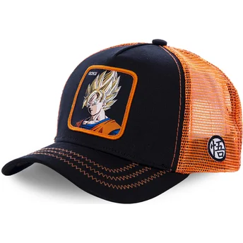 Petten gebogen zwart snapback Super Saiyan GO3 Son Goku Dragon Ball van Capslab