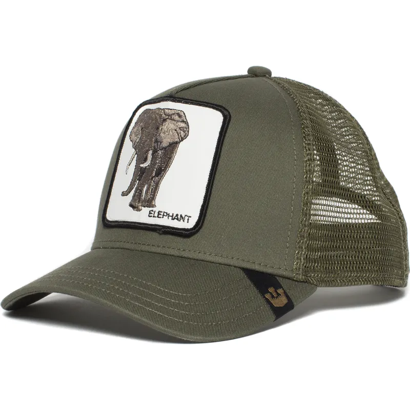 petten-gebogen-groen-snapback-elephant-the-farm-van-goorin-bros