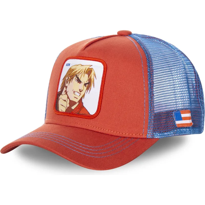 petten-gebogen-rood-snapback-ken-masters-street-fighter-van-capslab petten-gebogen-rood-snapback-ken-masters-street-fighter-van-capslab