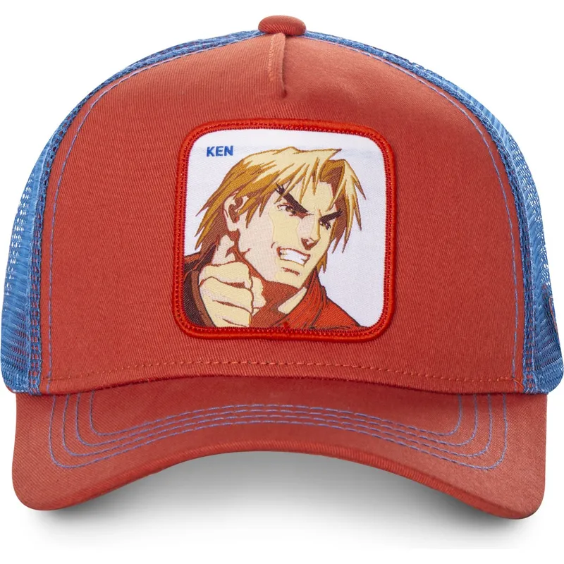 petten-gebogen-rood-snapback-ken-masters-street-fighter-van-capslab petten-gebogen-rood-snapback-ken-masters-street-fighter-van-capslab