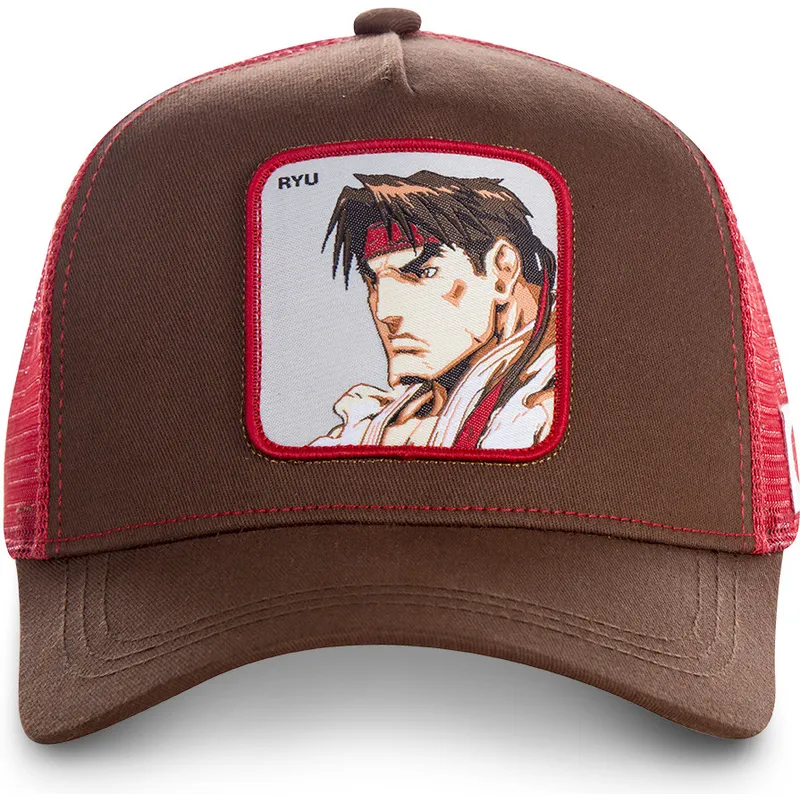 petten-gebogen-rood-snapback-ryu-street-fighter-van-capslab