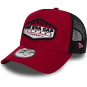 petten-gebogen-rood-snapback-patch-a-frame-van-new-era