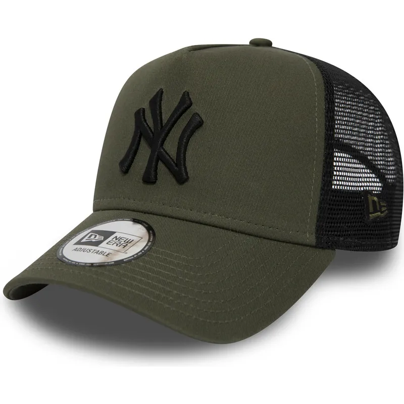 petten-gebogen-groen-snapback-league-essential-a-frame-van-new-york-yankees-mlb-van-new-era