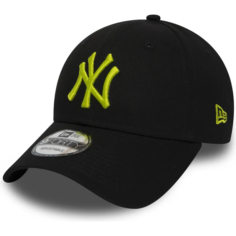 petten-gebogen-zwart-verstelbaar-9forty-essential-van-new-york-yankees-mlb-van-new-era