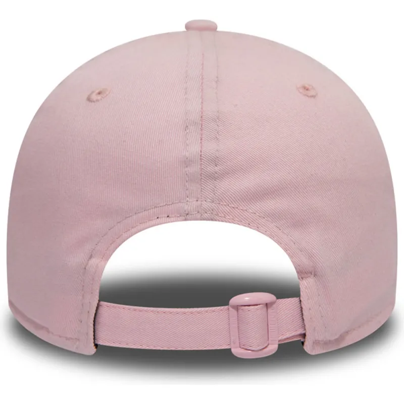 petten-gebogen-roze-verstelbaar-9forty-essential-van-boston-red-sox-mlb-van-new-era