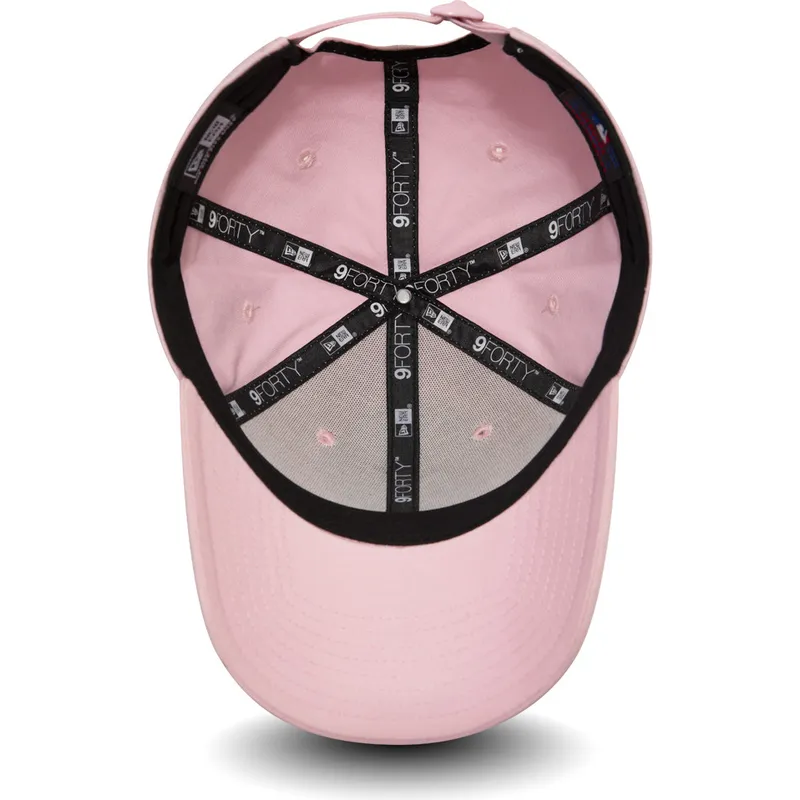 petten-gebogen-roze-verstelbaar-9forty-essential-van-boston-red-sox-mlb-van-new-era