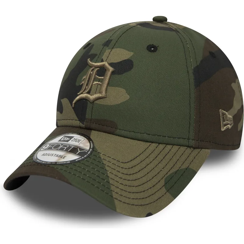 petten-gebogen-camouflage-verstelbaar-9forty-essential-van-detroit-tigers-mlb-van-new-era