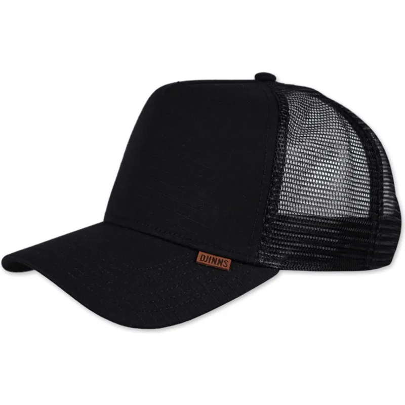 petten-gebogen-zwart-snapback-m-ribstop-van-djinns