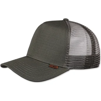 Petten gebogen groen snapback M-Ribstop van Djinns