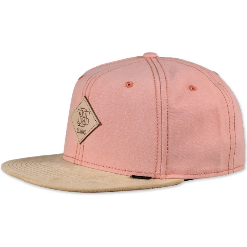 petten-bever-roze-snapback-melange-twill-van-djinns