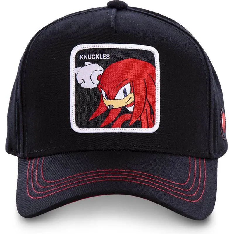petten-gebogen-zwart-snapback-knub-knuckles-the-echidna-sonic-the-hedgehog-van-capslab