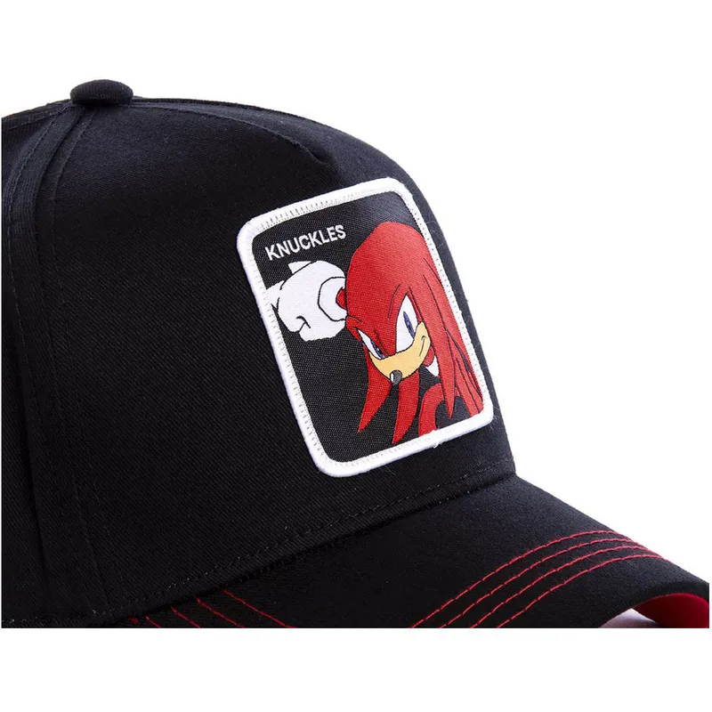petten-gebogen-zwart-snapback-knub-knuckles-the-echidna-sonic-the-hedgehog-van-capslab