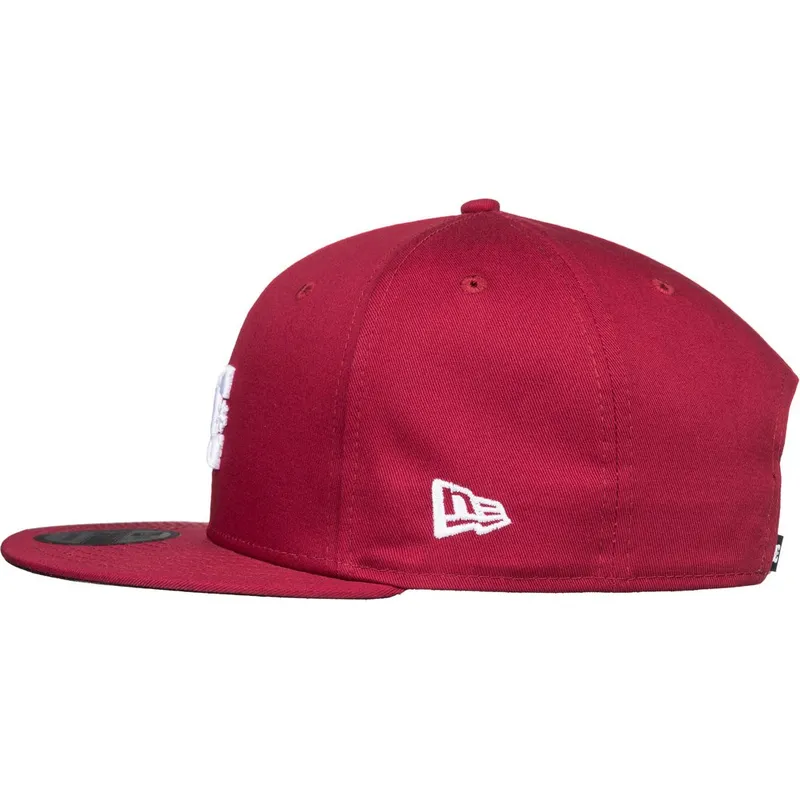 petten-plat-rood-snapback-empire-fielder-van-dc-shoes