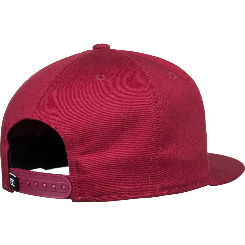 petten-plat-rood-snapback-empire-fielder-van-dc-shoes