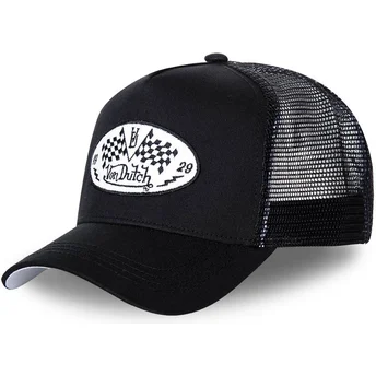 Petten gebogen zwart snapback DAM BLA van Von Dutch