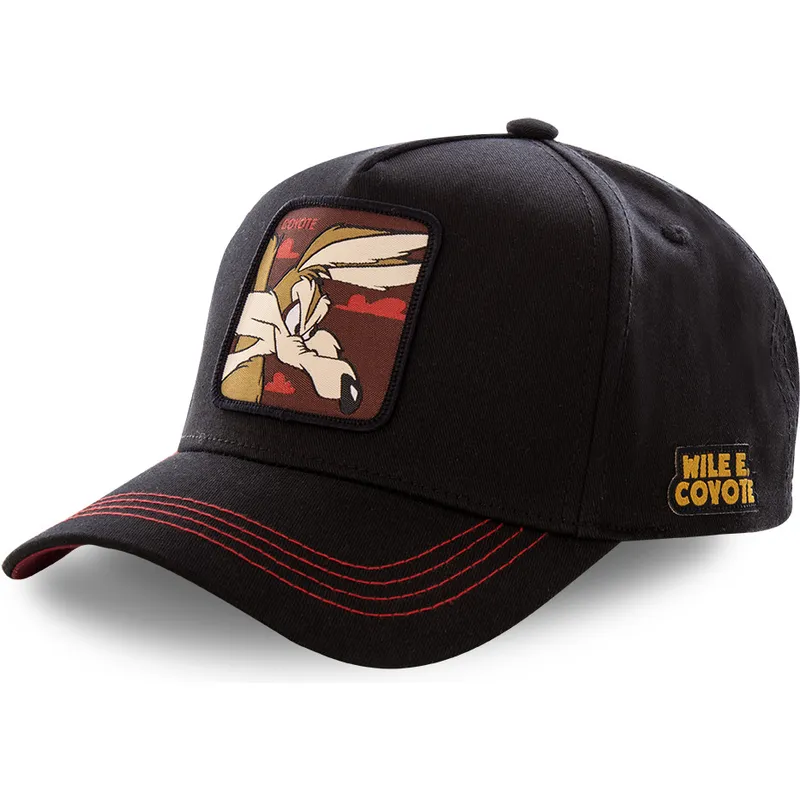 petten-gebogen-zwart-snapback-coy3-coyote-looney-tunes-van-capslab