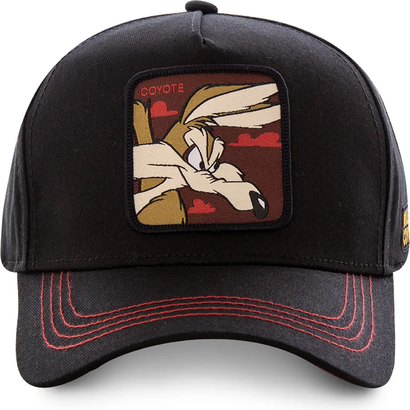 petten-gebogen-zwart-snapback-coy3-coyote-looney-tunes-van-capslab