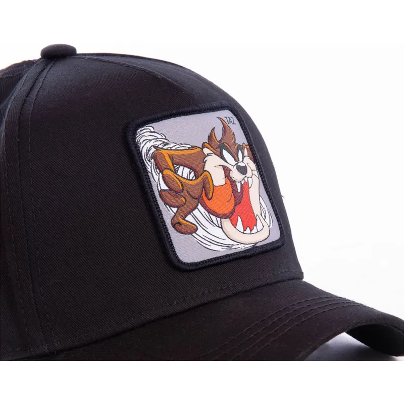 petten-gebogen-zwart-snapback-tasmaanse-duivel-looney-tunes-van-capslab