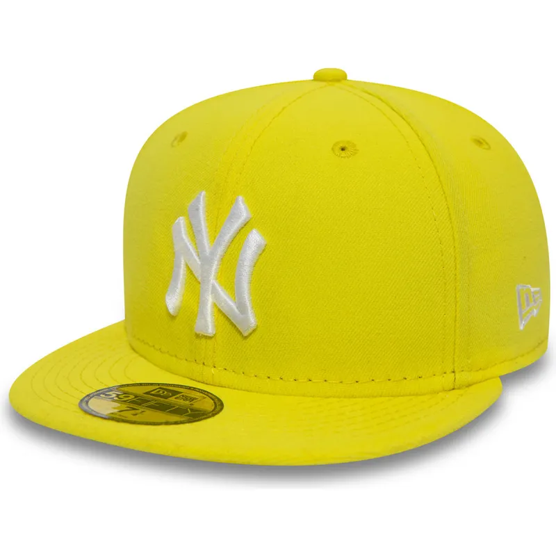 petten-plat-geel-fitted-59fifty-essential-van-new-york-yankees-mlb-van-new-era petten-plat-geel-fitted-59fifty-essential-van-new-york-yankees-mlb-van-new-era