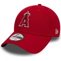 petten-gebogen-rood-verstelbaar-9forty-the-league-van-los-angeles-angels-mlb-van-new-era