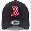 petten-gebogen-marineblauw-verstelbaar-9forty-the-league-van-boston-red-sox-mlb-van-new-era