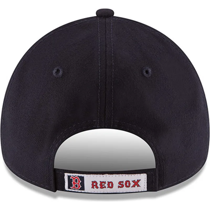petten-gebogen-marineblauw-verstelbaar-9forty-the-league-van-boston-red-sox-mlb-van-new-era