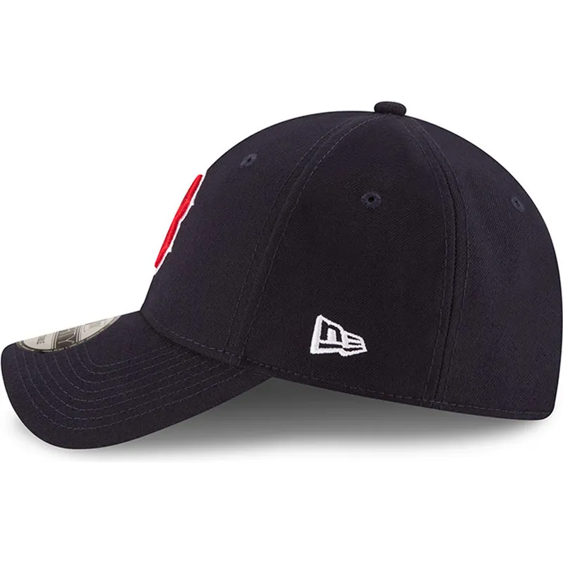petten-gebogen-marineblauw-verstelbaar-9forty-the-league-van-boston-red-sox-mlb-van-new-era