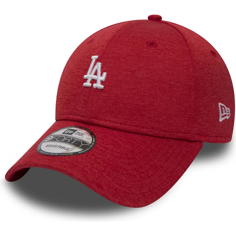 petten-gebogen-rood-verstelbaar-9forty-shadow-tech-van-los-angeles-dodgers-mlb-van-new-era