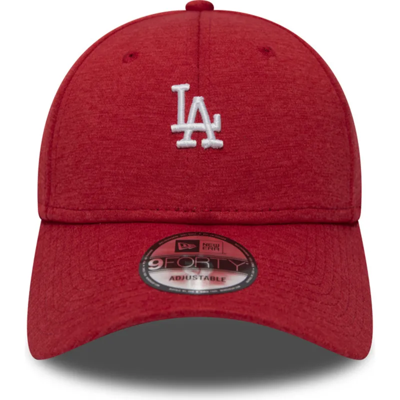 petten-gebogen-rood-verstelbaar-9forty-shadow-tech-van-los-angeles-dodgers-mlb-van-new-era