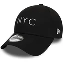 petten-gebogen-zwart-verstelbaar-9forty-essential-nyc-van-new-era