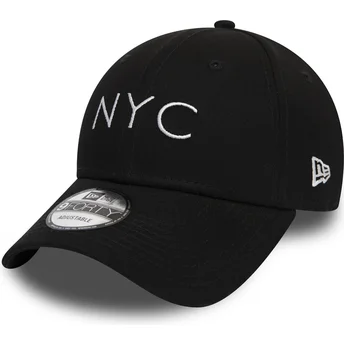 petten-gebogen-zwart-verstelbaar-9forty-essential-nyc-van-new-era
