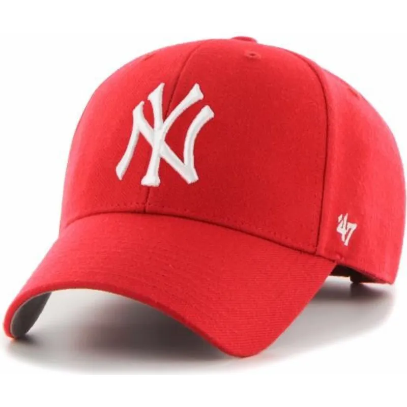 petten-gebogen-rood-verstelbaar-voor-kinderen-mvp-van-new-york-yankees-mlb-van-47-brand