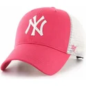 petten-gebogen-roze-snapback-mvp-flagship-van-new-york-yankees-mlb-van-47-brand