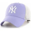 petten-gebogen-paars-snapback-lavanda-mvp-flagship-van-new-york-yankees-mlb-van-47-brand