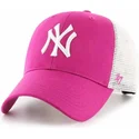 petten-gebogen-roze-snapback-mvp-flagship-van-new-york-yankees-mlb-van-47-brand