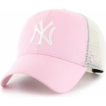 petten-gebogen-roze-snapback-mvp-flagship-van-new-york-yankees-mlb-van-47-brand