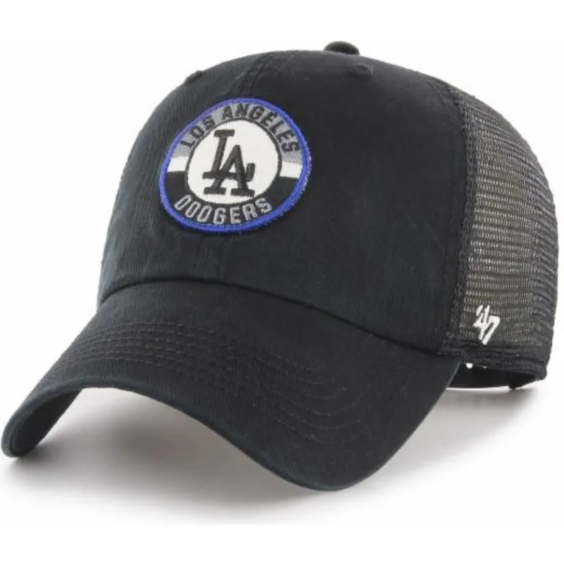 petten-gebogen-zwart-snapback-clean-up-porter-van-los-angeles-dodgers-mlb-van-47-brand