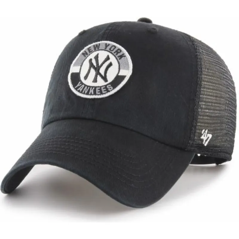 petten-gebogen-zwart-snapback-clean-up-porter-van-new-york-yankees-mlb-van-47-brand