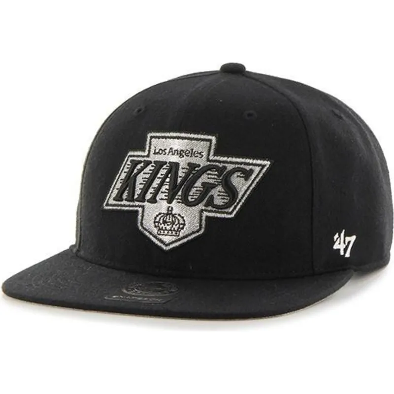 petten-plat-zwart-snapback-captain-no-shot-van-los-angeles-kings-nhl-van-47-brand petten-plat-zwart-snapback-captain-no-shot-van-los-angeles-kings-nhl-van-47-brand