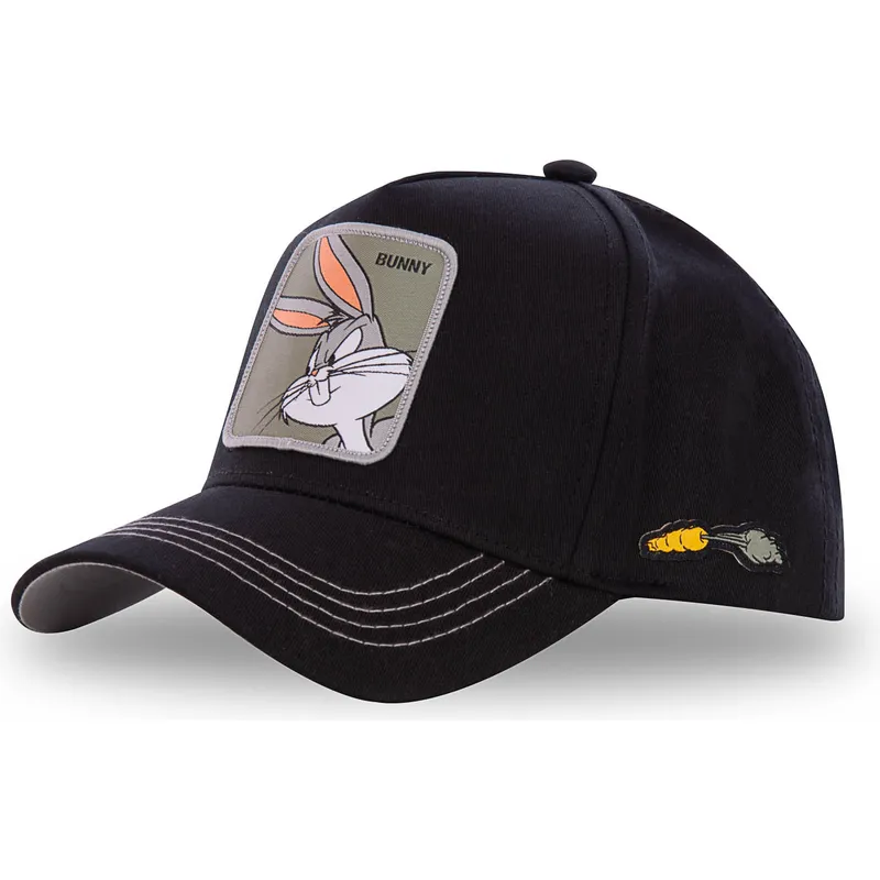 petten-gebogen-zwart-snapback-bun3-bugs-bunny-looney-tunes-van-capslab petten-gebogen-zwart-snapback-bun3-bugs-bunny-looney-tunes-van-capslab