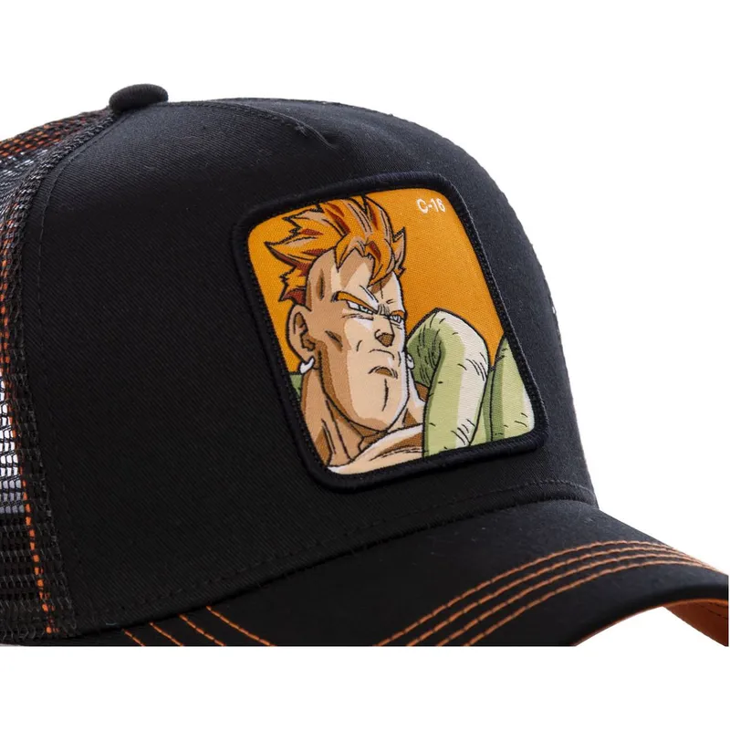 petten-gebogen-zwart-snapback-androide-c16b-c-16-dragon-ball-van-capslab