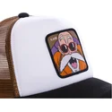 petten-gebogen-wit-snapback-kam3m-muten-roshi-dragon-ball-van-capslab