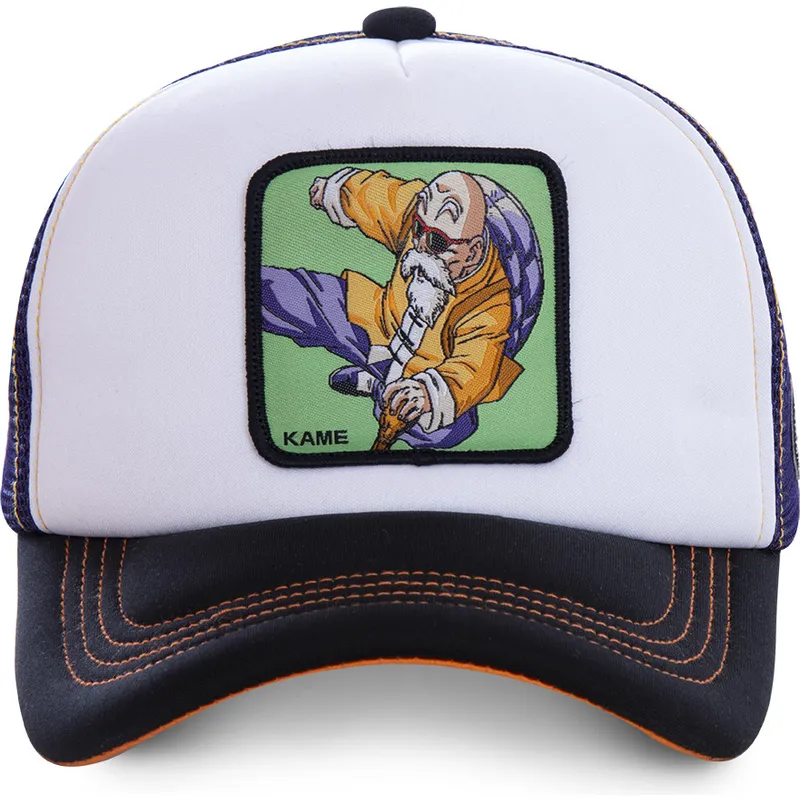 petten-gebogen-wit-snapback-kam6m-muten-roshi-dragon-ball-van-capslab
