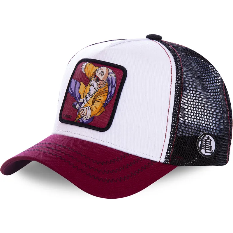 petten-gebogen-wit-snapback-kam7-muten-roshi-dragon-ball-van-capslab
