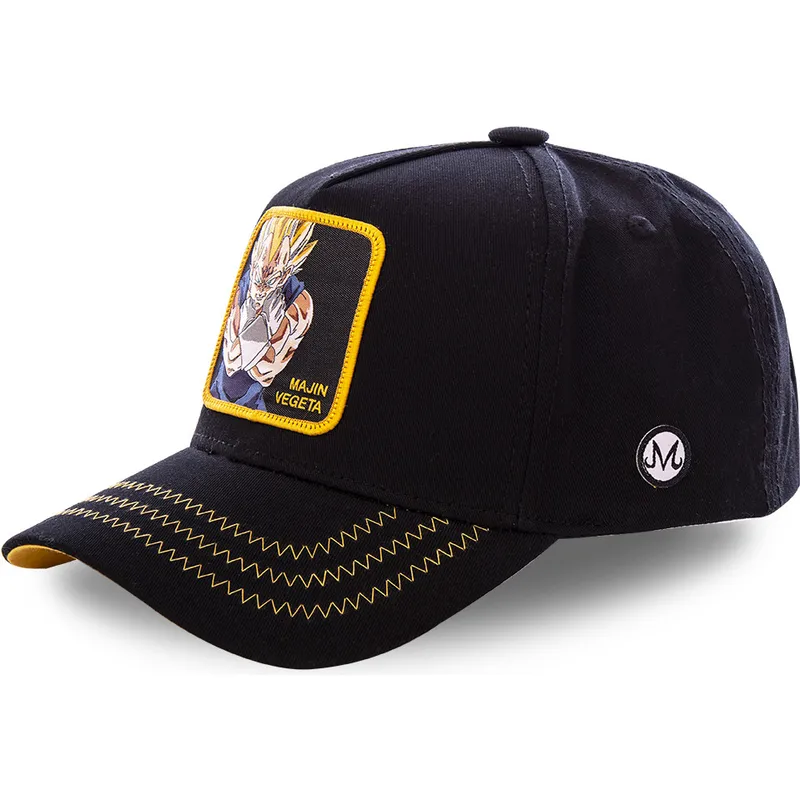 petten-gebogen-zwart-snapback-majin-mv3-vegeta-dragon-ball-van-capslab