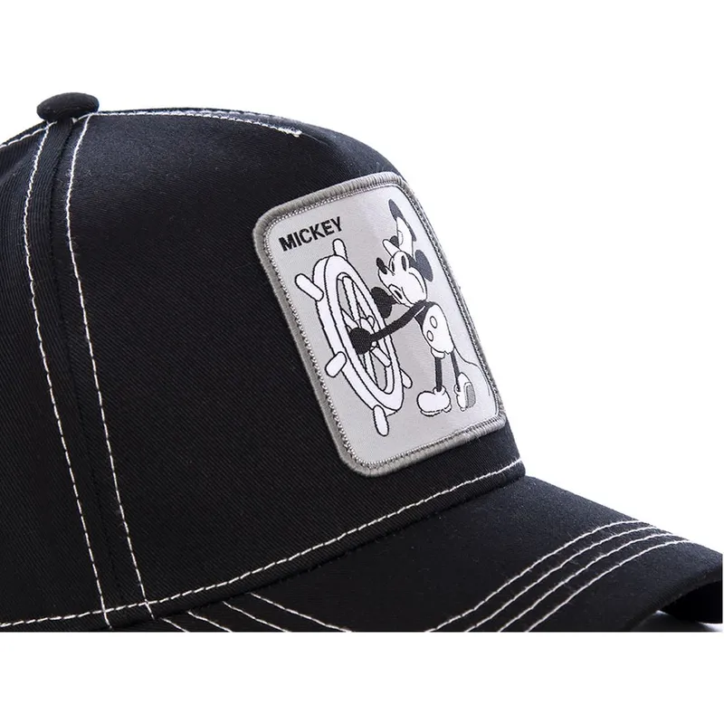 petten-gebogen-zwart-snapback-vintage-vin1-mickey-mouse-disney-van-capslab